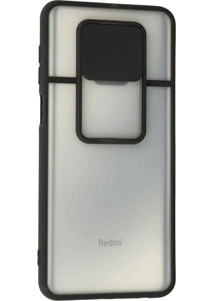 Xiaomi Redmi Note 9 Pro Kılıf Palm Buzlu Kamera Sürgülü Silikon - Siyah modelleri