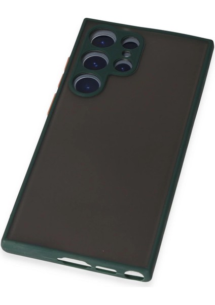 Samsung Galaxy S22 Ultra Kılıf Montreal Silikon Kapak - Yeşil fırsatları