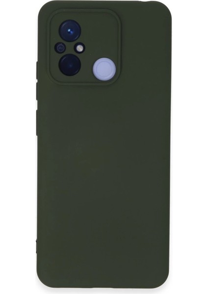 Xiaomi Redmi 12C Kılıf Nano Içi Kadife Silikon - Koyu Yeşil