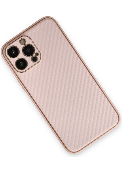 Iphone 13 Pro Max Kılıf Coco Karbon Silikon - Pembe modelleri