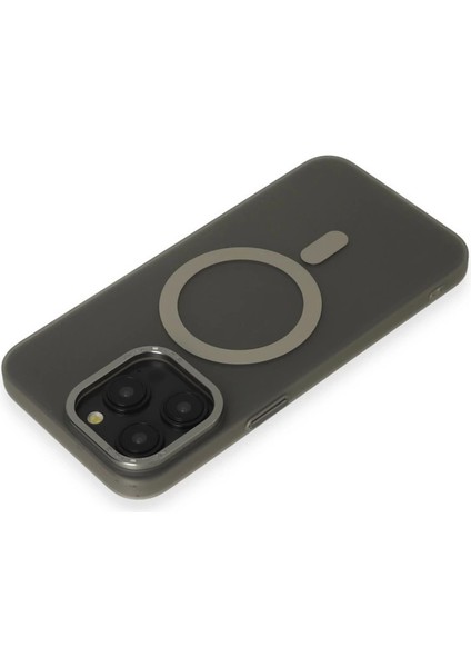 Iphone 15 Pro Kılıf Lodos Magneticsafe Mat Kapak - Titan Gri modelleri