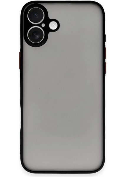 Iphone 16 Plus Kılıf Montreal Silikon Kapak - Siyah