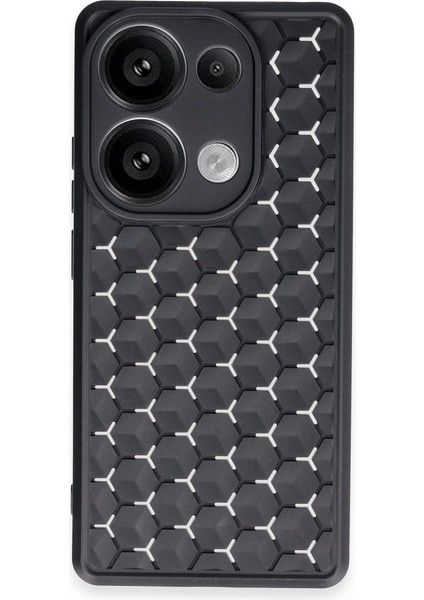 Xiaomi Redmi Note 13 Pro 5g Kılıf Petek Silikon Kapak - Siyah