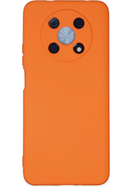Huawei Nova Y90 Kılıf Nano Içi Kadife Silikon - Turuncu