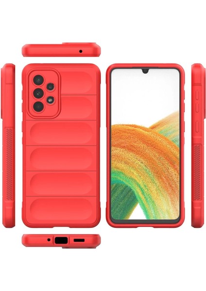 Samsung Galaxy A33 5g Kılıf Optimum Silikon - Kırmızı modelleri