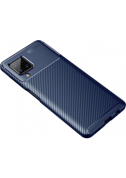 Samsung Galaxy A12 Kılıf Auto Focus Karbon Kapak - Lacivert fiyatları