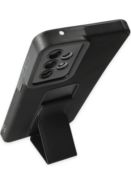 Samsung Galaxy A33 5g Kılıf Mega Standlı Silikon - Siyah modelleri