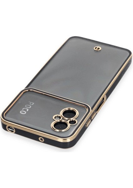 Xiaomi Poco M5 Kılıf Liva Lens Silikon - Siyah modelleri