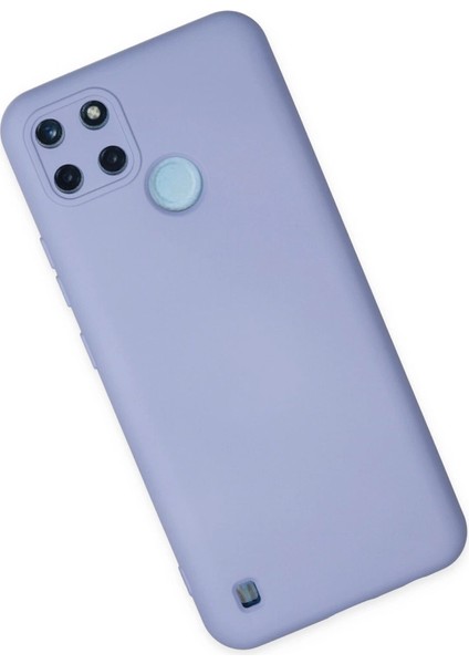 Realme C25Y Kılıf Nano Içi Kadife Silikon - Lila fiyatları