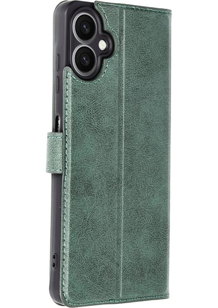 Samsung Galaxy A07 Trend S Plus Kapaklı Kılıf - Yeşil