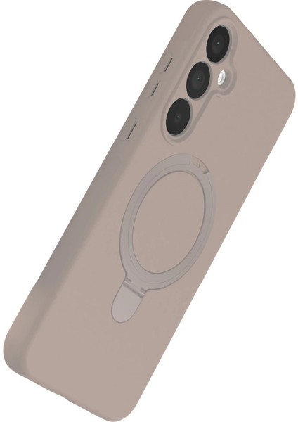 Samsung Galaxy A55 5g Regal Magsafe Standlı Kapak - Çöl Titanyum fırsatları