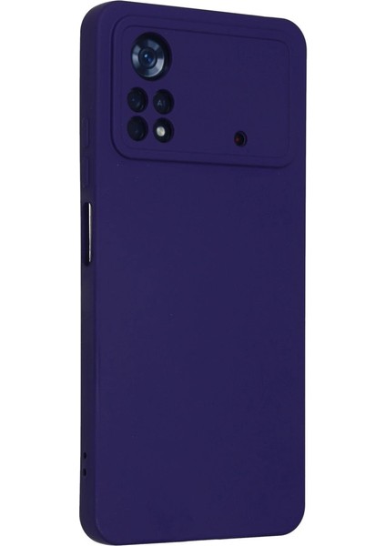 Xiaomi Poco X4 Pro 5g Kılıf Nano Içi Kadife Silikon - Mor modelleri