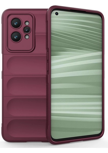 Realme Gt2 Pro 5g Kılıf Optimum Silikon - Bordo