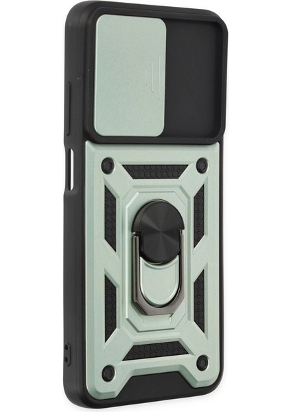 Xiaomi Redmi 10 2022 Kılıf Pars Lens Yüzüklü Silikon - Yeşil fiyatları