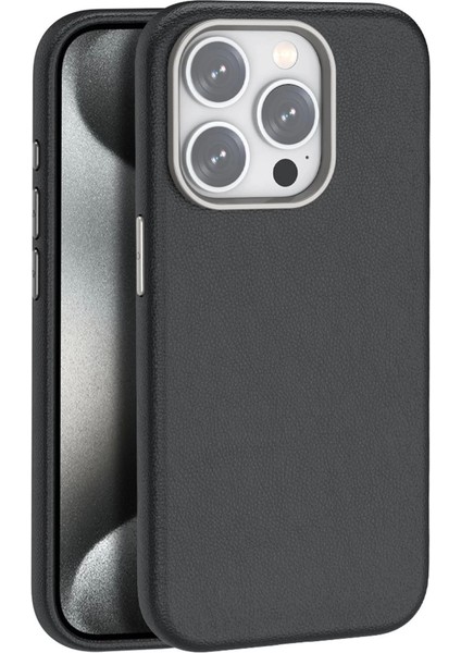 Joko Iphone 14 Pro Max Kılıf Wonder Deri Magsafe Kapak - Siyah