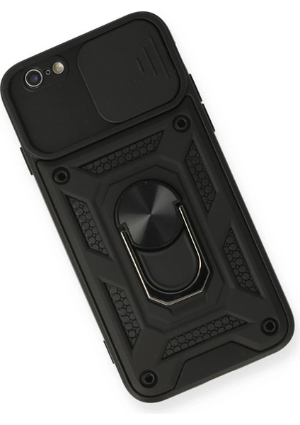 Iphone 6 Kılıf Pars Lens Yüzüklü Silikon - Siyah modelleri