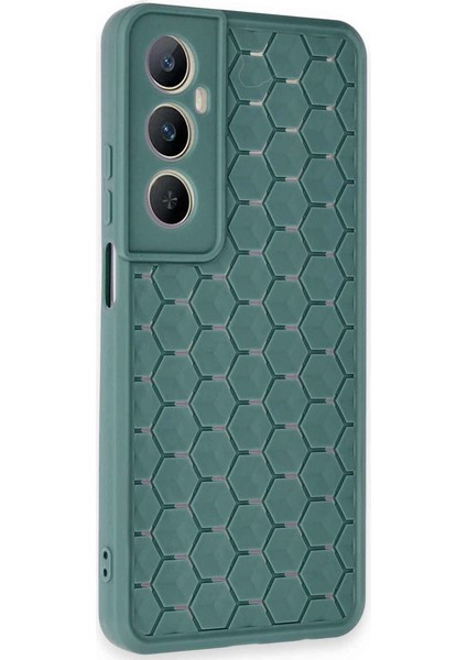 Realme C65 Kılıf Petek Silikon Kapak - Koyu Yeşil fiyatları