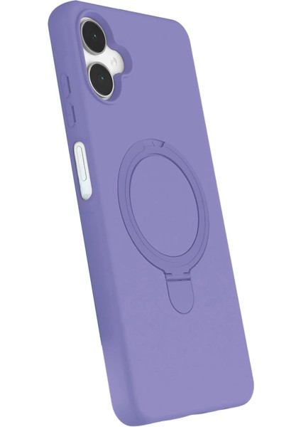 Samsung Galaxy A06 Regal Magsafe Standlı Kapak - Lila modelleri