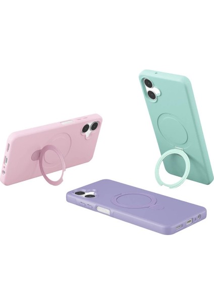 Samsung Galaxy A06 Regal Magsafe Standlı Kapak - Lila indirimleri