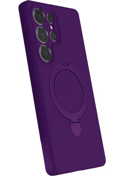 Samsung Galaxy S24 Ultra Regal Magsafe Standlı Kapak - Derin Mor fiyatları