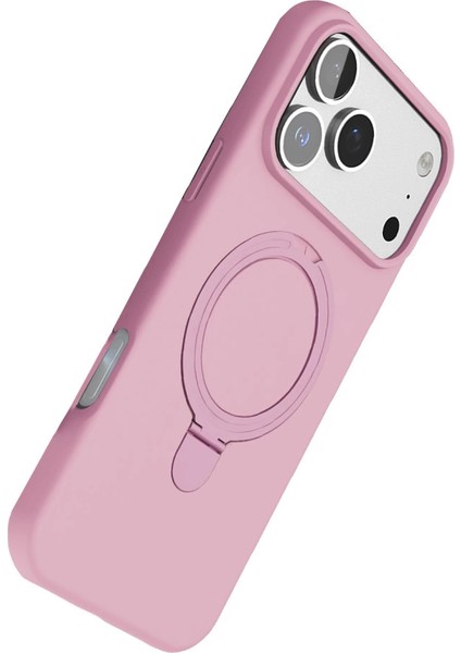 Apple Iphone 17 Pro Max Regal Magsafe Standlı Kapak - Açık Pembe fırsatları