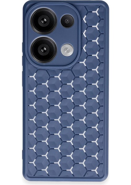 Realme C65 Kılıf Petek Silikon Kapak - Lacivert