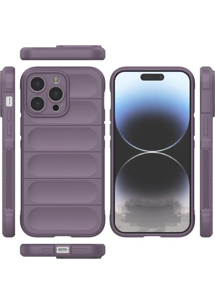 Iphone 15 Pro Max Kılıf Optimum Silikon - Mor modelleri