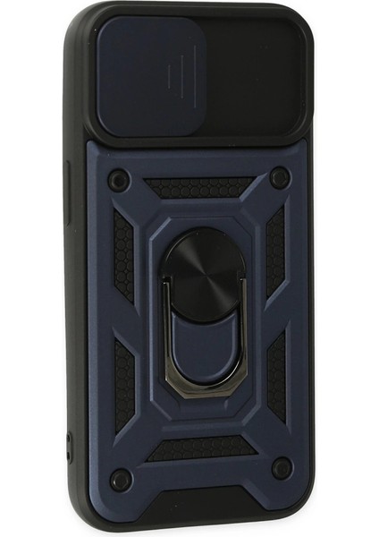 Iphone 14 Kılıf Pars Lens Yüzüklü Silikon - Lacivert fiyatları