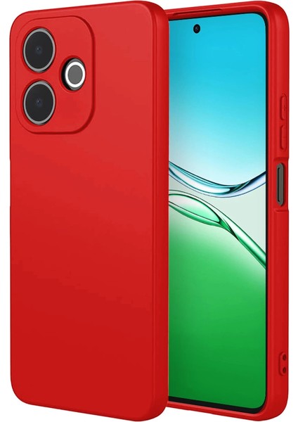 Oppo A5 Pro 4g First Silikon - Kırmızı