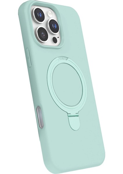 Apple Iphone 16 Pro Regal Magsafe Standlı Kapak - Su Yeşili fiyatları
