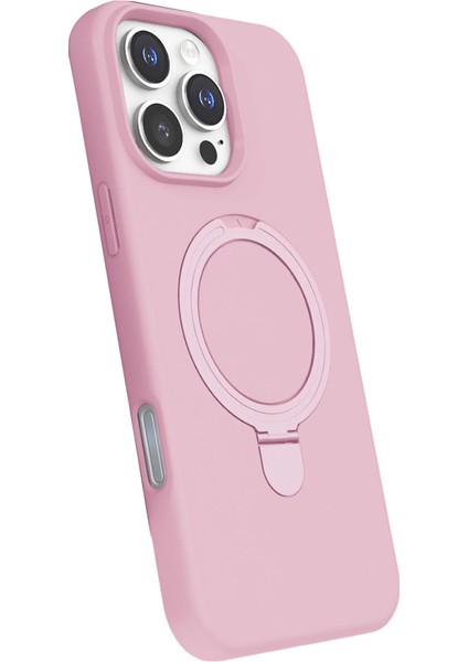 Apple Iphone 16 Pro Regal Magsafe Standlı Kapak - Açık Pembe fiyatları