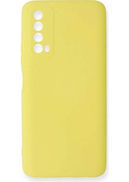 Huawei P Smart 2021 Kılıf Nano Içi Kadife Silikon - Sarı