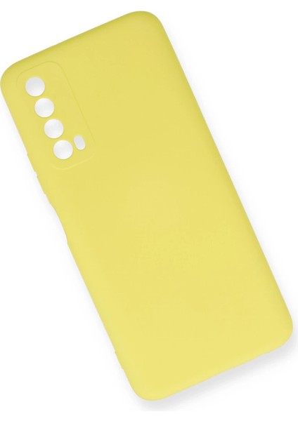 Huawei P Smart 2021 Kılıf Nano Içi Kadife Silikon - Sarı modelleri