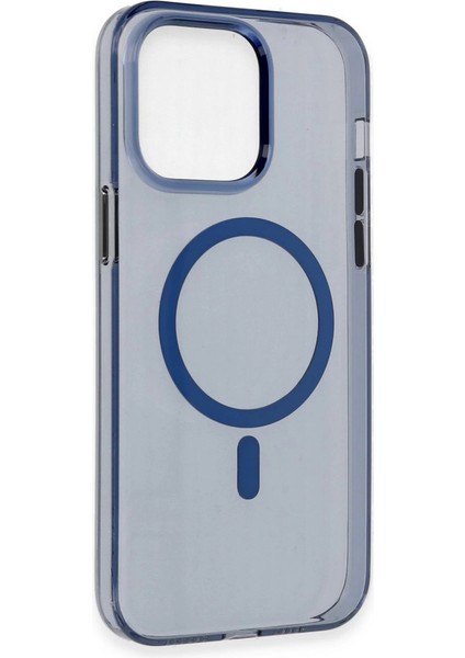 Iphone 13 Pro Max Kılıf Tron Şeffaf Magsafe Kapak - Mavi fırsatları