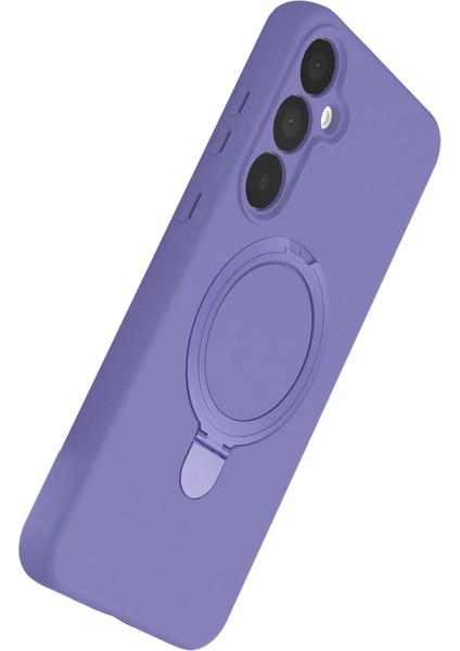 Samsung Galaxy A15 4g Regal Magsafe Standlı Kapak - Lila modelleri