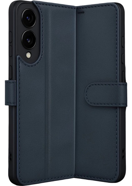 Samsung Galaxy S25 Edge Trend S Plus Kapaklı Kılıf - Lacivert