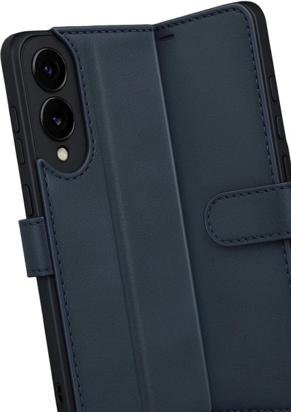 Samsung Galaxy S25 Edge Trend S Plus Kapaklı Kılıf - Lacivert indirimleri