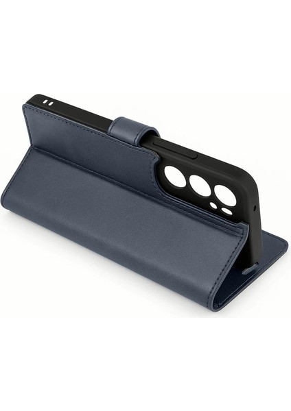 Samsung Galaxy S25 Edge Trend S Plus Kapaklı Kılıf - Lacivert