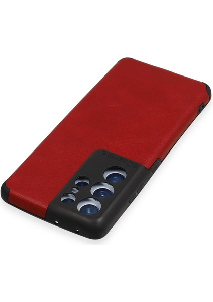 Samsung Galaxy S21 Ultra Kılıf Loop Deri Silikon - Kırmızı modelleri