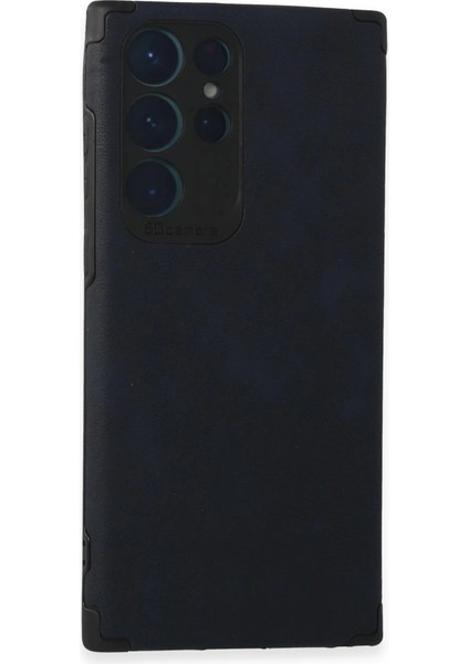 Samsung Galaxy S22 Ultra Kılıf Loop Deri Silikon - Lacivert