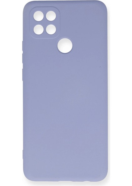 Oppo A15 Kılıf Nano Içi Kadife Silikon - Lila