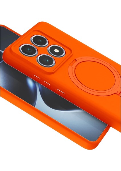 Xiaomi Mi 14T Pro Regal Magsafe Standlı Kapak - Turuncu fırsatları