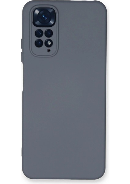 Xiaomi Redmi Note 11 Kılıf Nano Içi Kadife Silikon - Gri