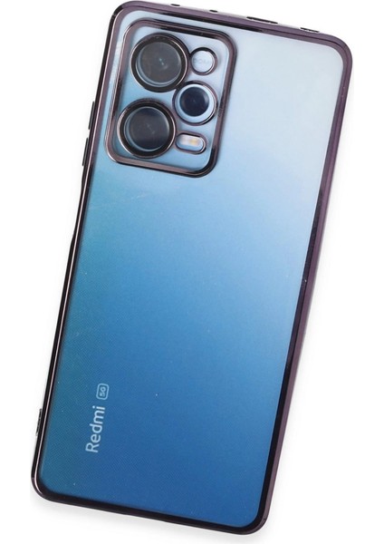 Xiaomi Redmi Note 12 Pro 5g Kılıf Razer Lensli Silikon - Mor modelleri