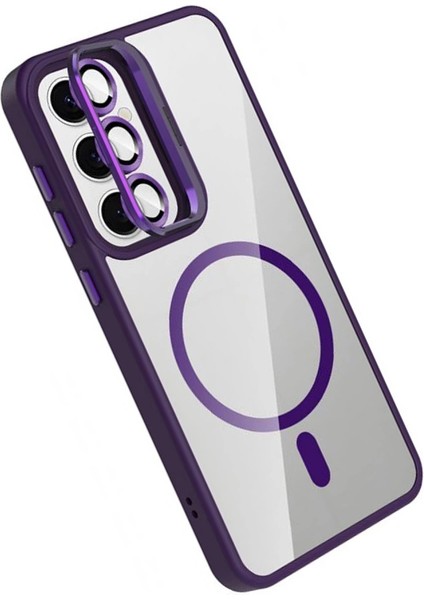 Joko Samsung Galaxy S25 Remim Lensli Magsafe Standlı Kapak - Derin Mor fırsatları