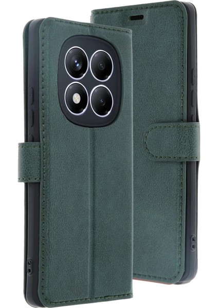 Xiaomi Redmi Note 14 Pro 4g Kılıf Trend S Plus Kapaklı Kılıf - Yeşil