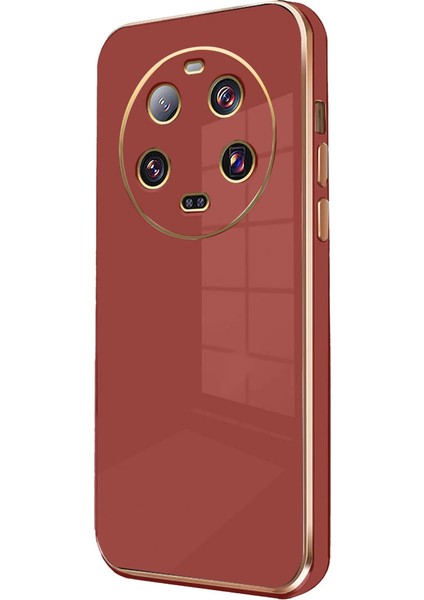 Xiaomi Mi 14 Ultra Kılıf Volet Silikon - Kırmızı