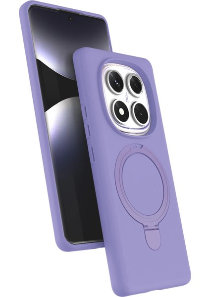 Xiaomi Redmi Note 14 Pro 5g Regal Magsafe Standlı Kapak - Lila