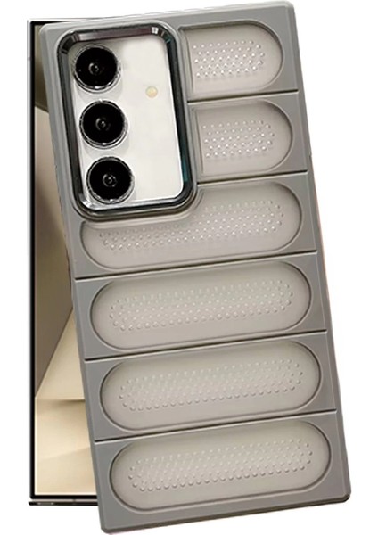 Samsung Galaxy S24 Plus Kılıf Airmax Silikon Kapak - Titan Gri