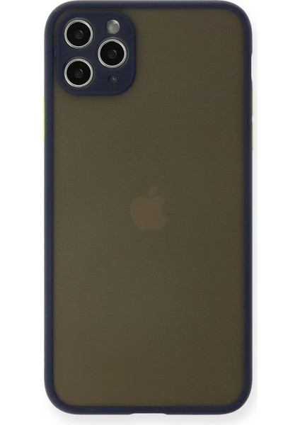 Iphone 11 Pro Max Kılıf Montreal Silikon Kapak - Lacivert